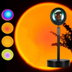 Sunset Lamp | 16 Colors + Remote Control LED Projector Table Lamp - USB Nightstand Lamps