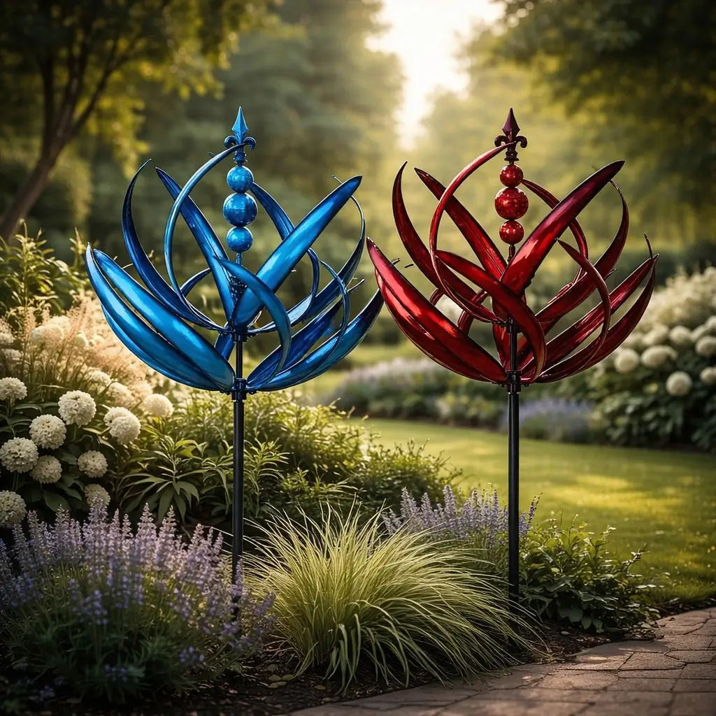 Weather Vane | Lotus-Shaped Metal Wind Spinner | Rustproof | Windbloom