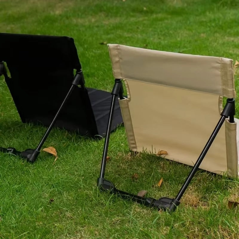 Folding Floor Chair with Backrest | Oxford Fabric | Aluminum Frame | Foldrest