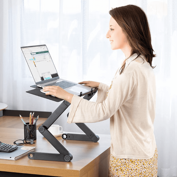 Laptop Stand | 360° Rotatable & Height Adjustable | For Healthy Posture | FlexStand 360