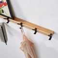 Wall-mounted coat rack with adjustable double hooks | Space-efficient storage | Adjustable double hooks | Nordivo