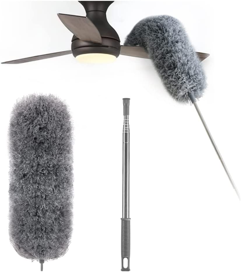 Telescopic Microfiber Duster | Extended Reach | Bendable Head | Washable | DustReach