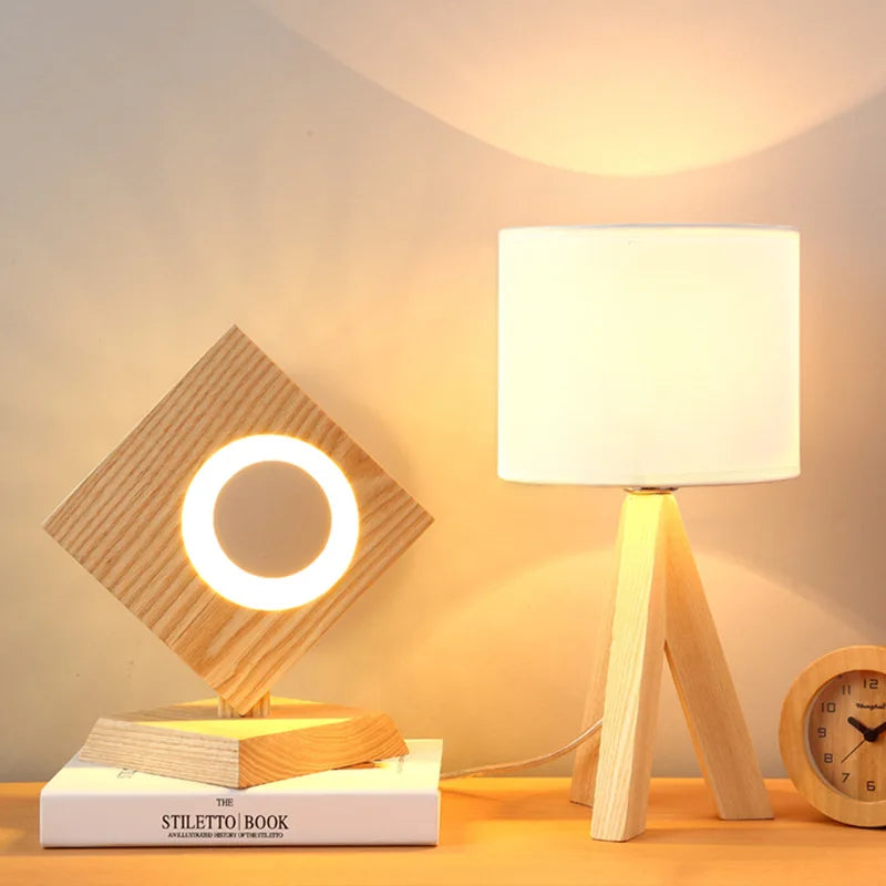 WoodEssence | Modern Table Lamp made of Wood