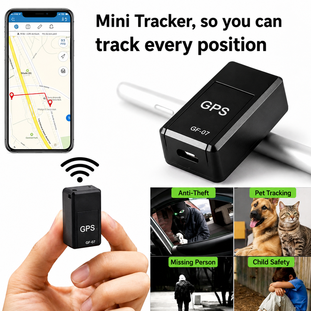 Mini GPS Tracker | Real-Time Tracking & No Subscription | Magnetic & Discreet