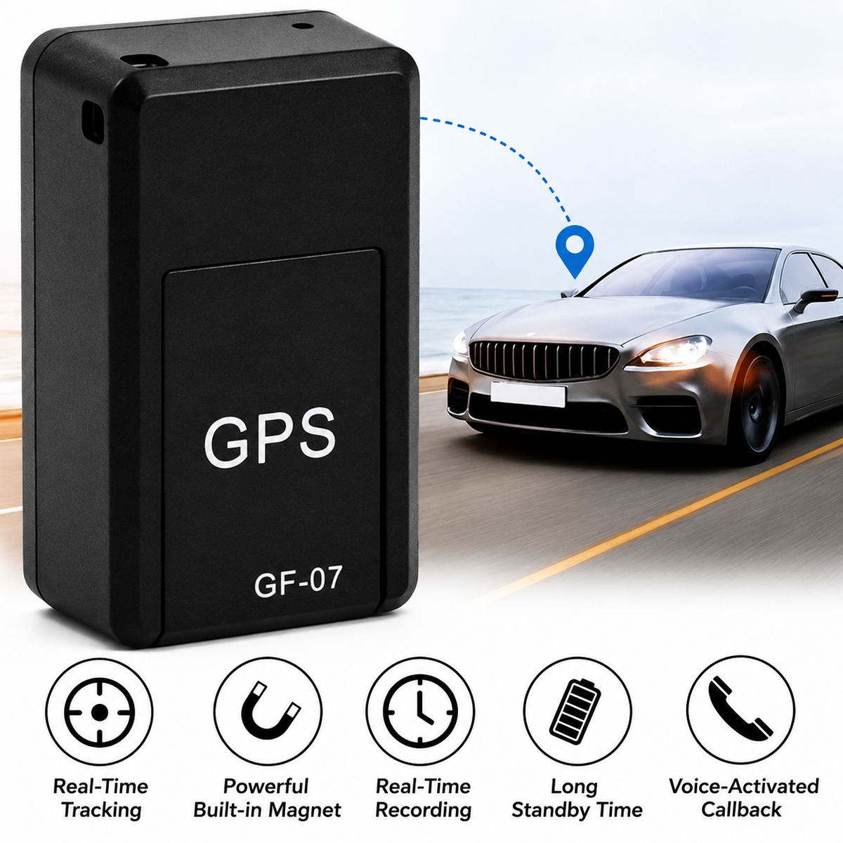 Mini GPS Tracker | Real-Time Tracking & No Subscription | Magnetic & Discreet