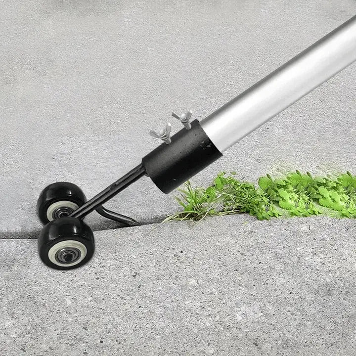 Paving Joint Weeder Head | Double-Wheel Guide & Narrow Iron Head | Fits Standard Handles