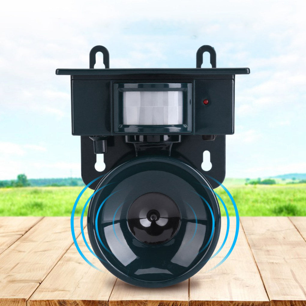 Solar Bird Repeller | Motion-Activated PIR Sensor | Predator Sound Deterrent