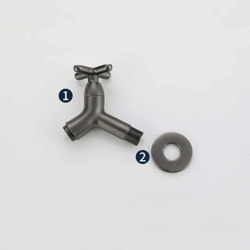 Wall-Mounted Cold Water Faucet | Ergonomic Single Lever | Solid Brass Construction | Compact Design