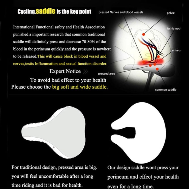 Bicycle Saddle | Ergonomic, No Nose Clip | Wide Foam Cushioning | Ridora