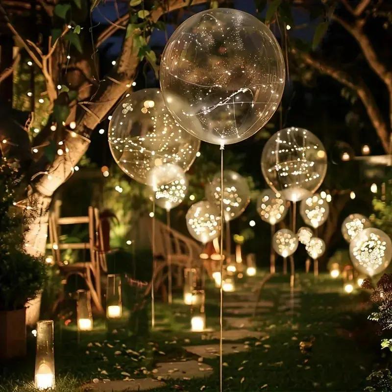Balloon with 10 Pieces | Warm White Glow Ambience | Battery Powered | LumiGlobe