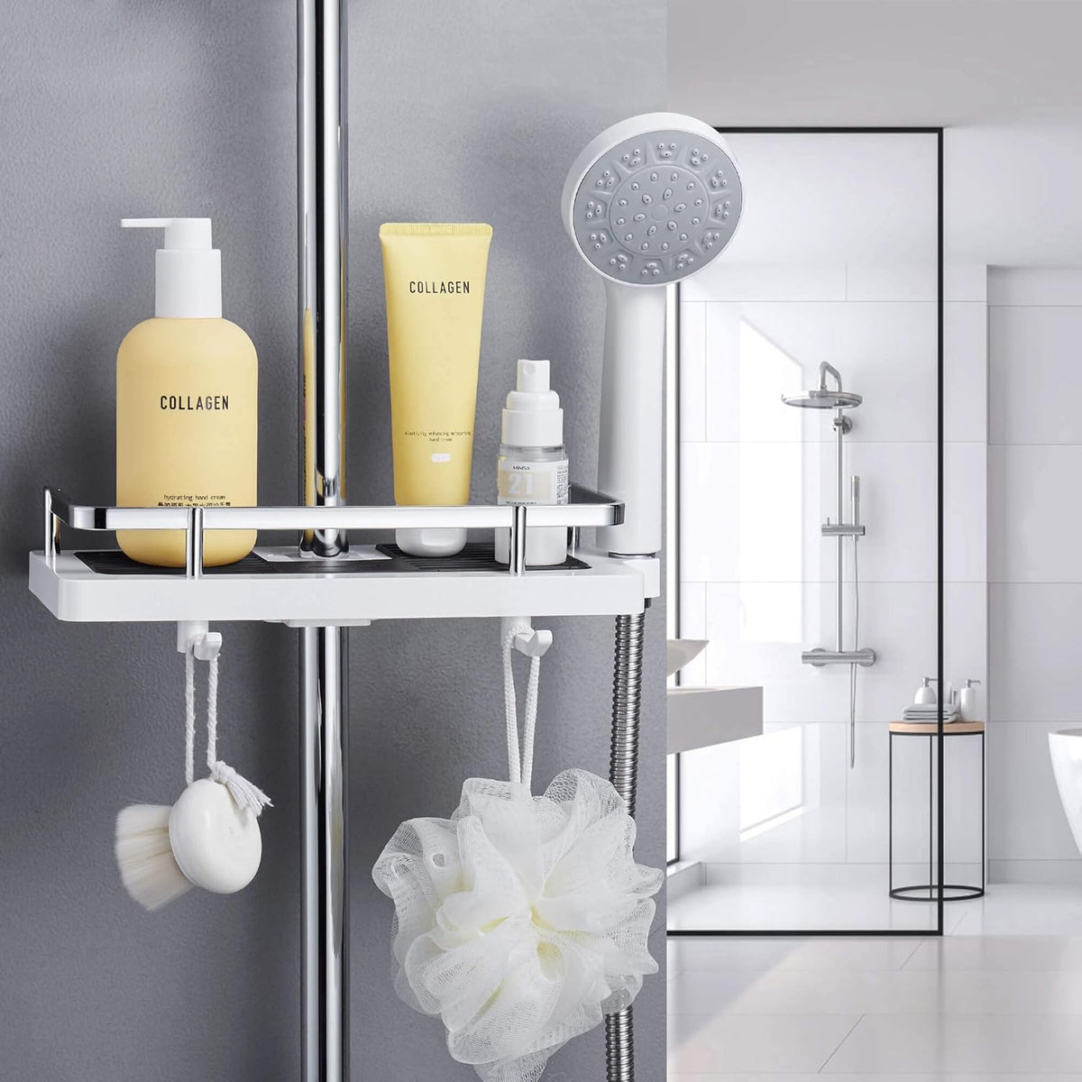 Adjustable | No-Drill | Rust-Resistant Stainless Steel | ShowerFlex