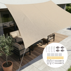 Rectangular Waterproof Sun Shade | Waterproof Outdoor Material | UV Defense | SkyCover