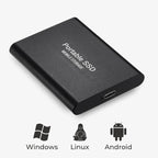 External SSD 128 GB | 20 MB/s Speed | Aluminum Shock-Resistant Waterproof | Driveon