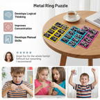 MindPulse™ Metal Ring Puzzle Set — Unlock Lightning-Fast Focus and Stress-Free Mental Power