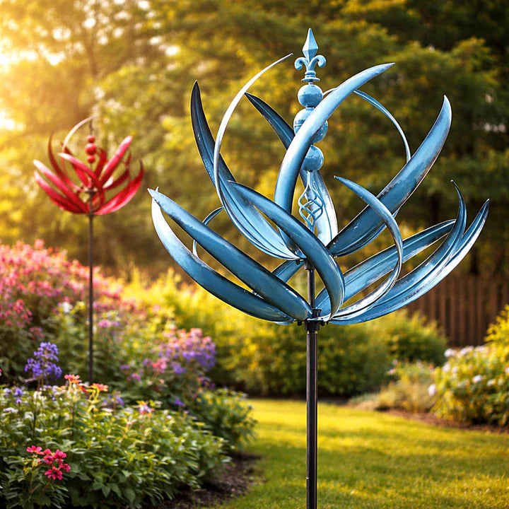 Weather Vane | Lotus-Shaped Metal Wind Spinner | Rustproof | Windbloom