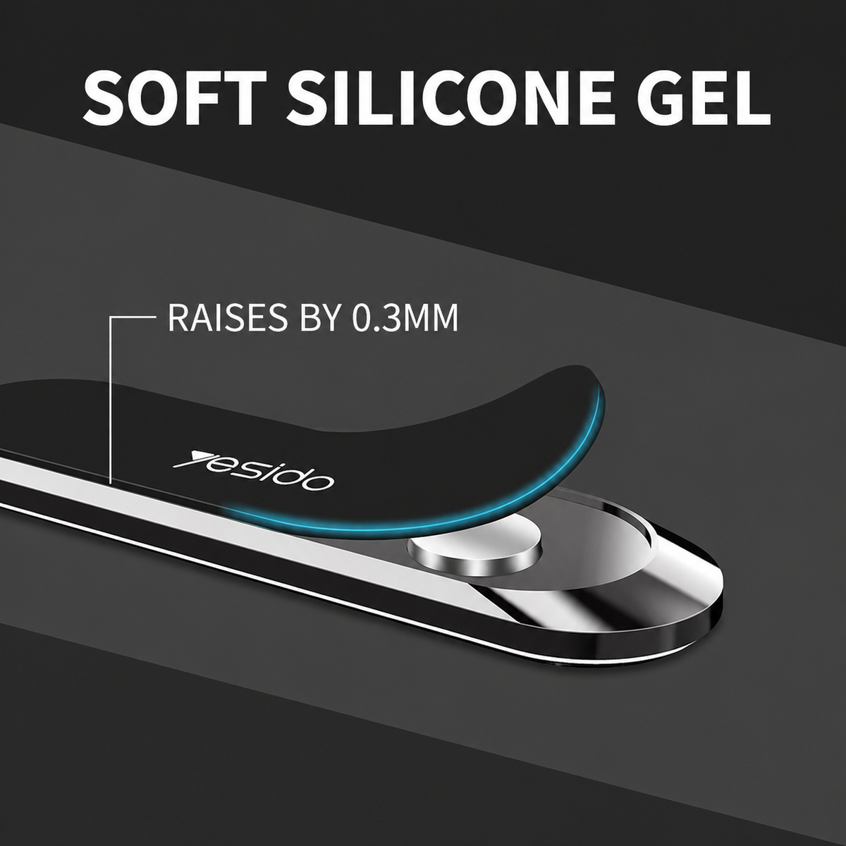 Phone Holder | 6 N50 Magnets & 360° Swivel | Zinc Alloy with Nano Coating | Clipzero
